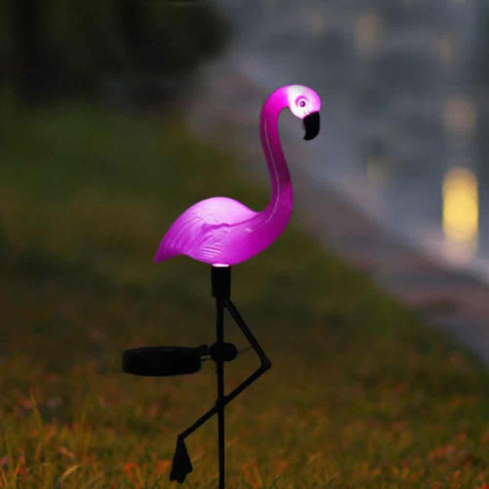 Solar Animal Lights For Garden "The Flamingo"