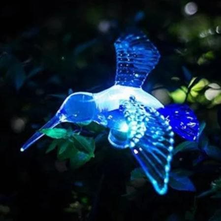 Solar Animal Garden Lights "Crystal Hummingbird"
