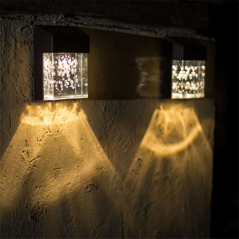 Solar Wall Lights Bubble Glass