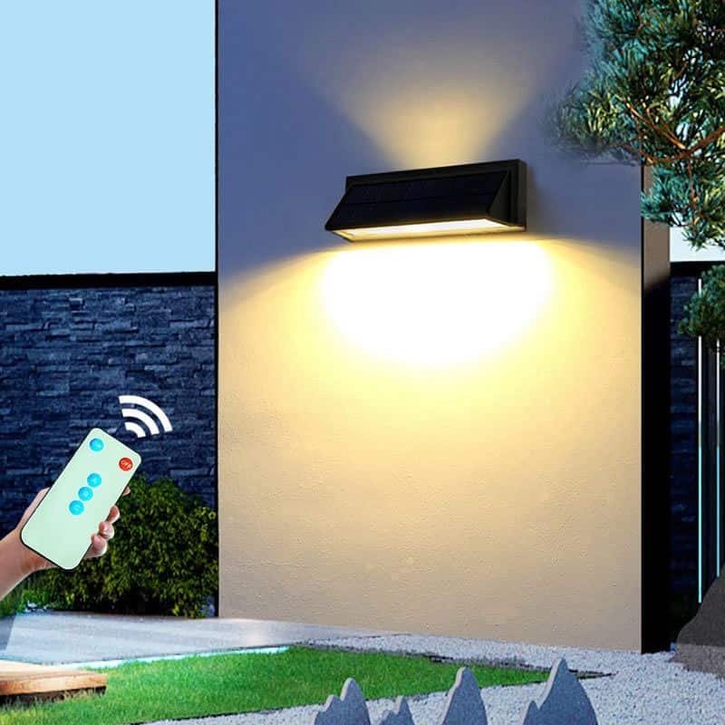 Solar Wall Lights Outdoor With Remote Control (Alu)