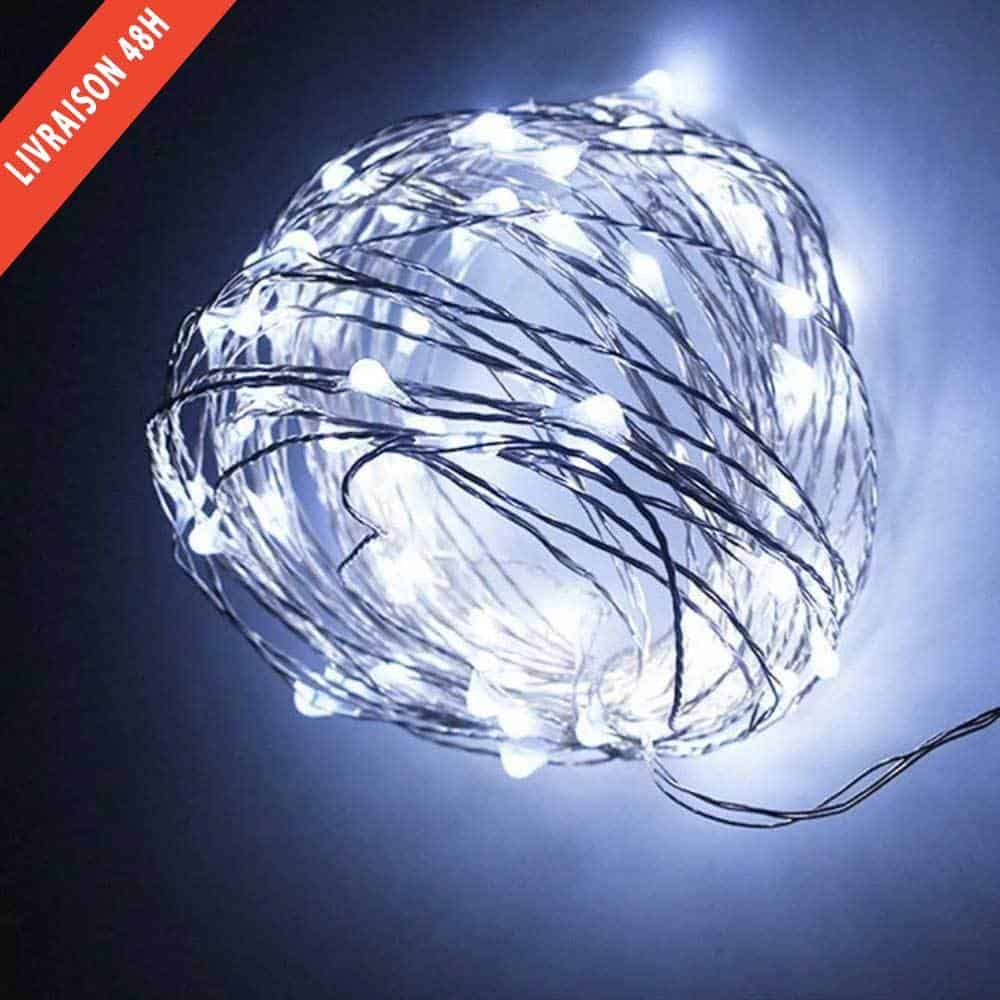 Solar String Lights 240 Led White Copper Wire