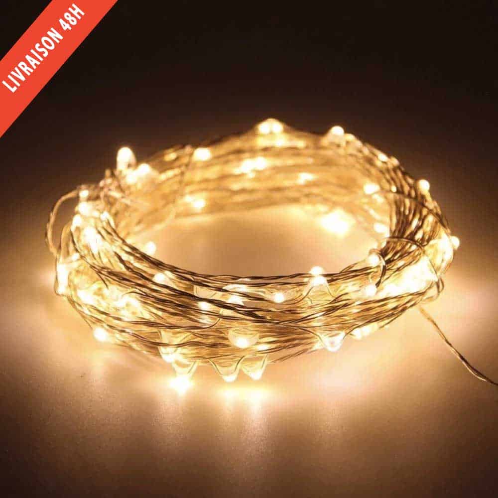 Solar String Lights 240 Led Yellow Copper Wire