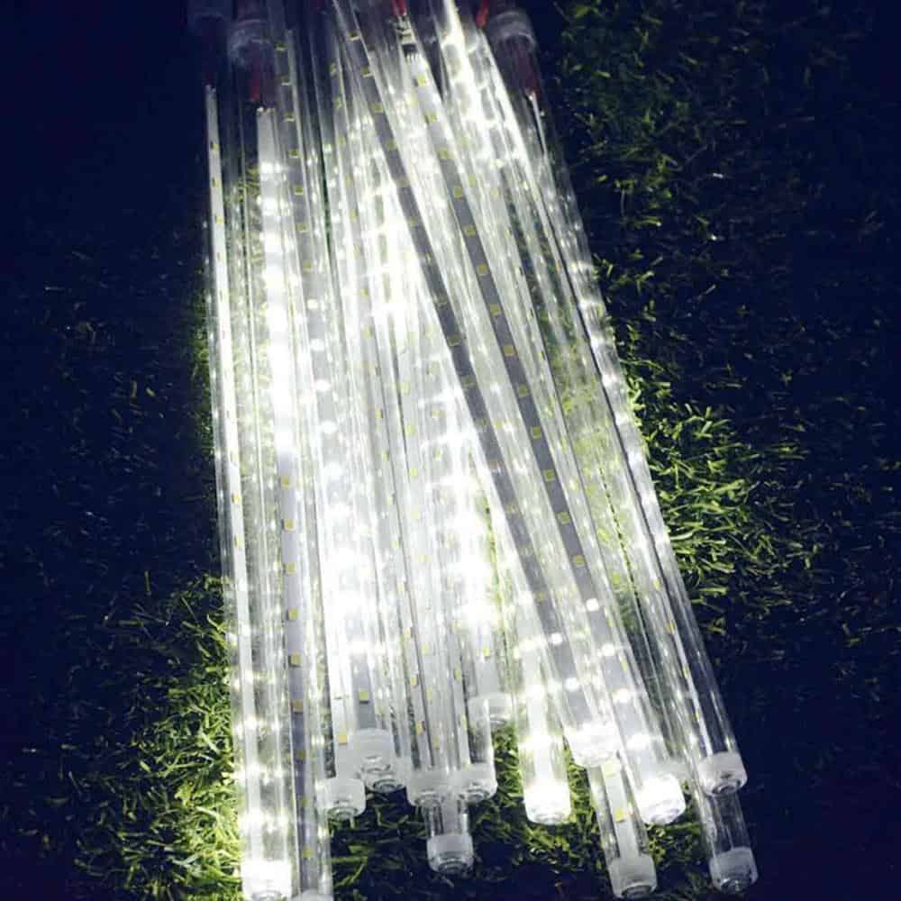 Solar String Lights 10 White Led Tube