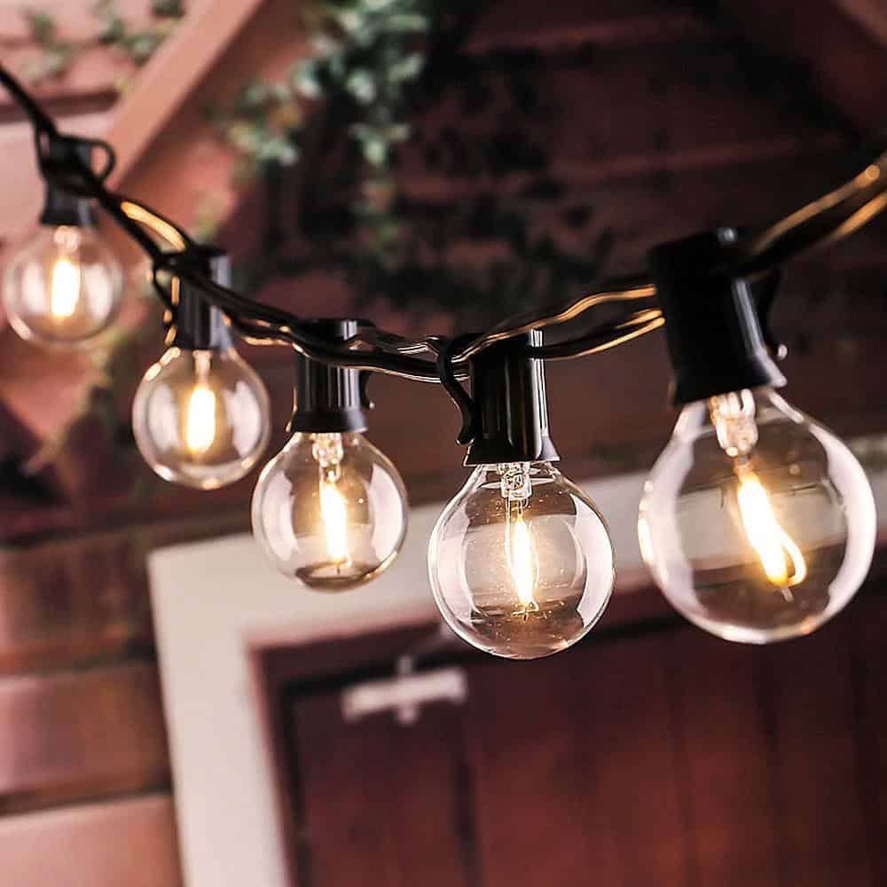 Solar String Lights "10 Led G40 Bulb"