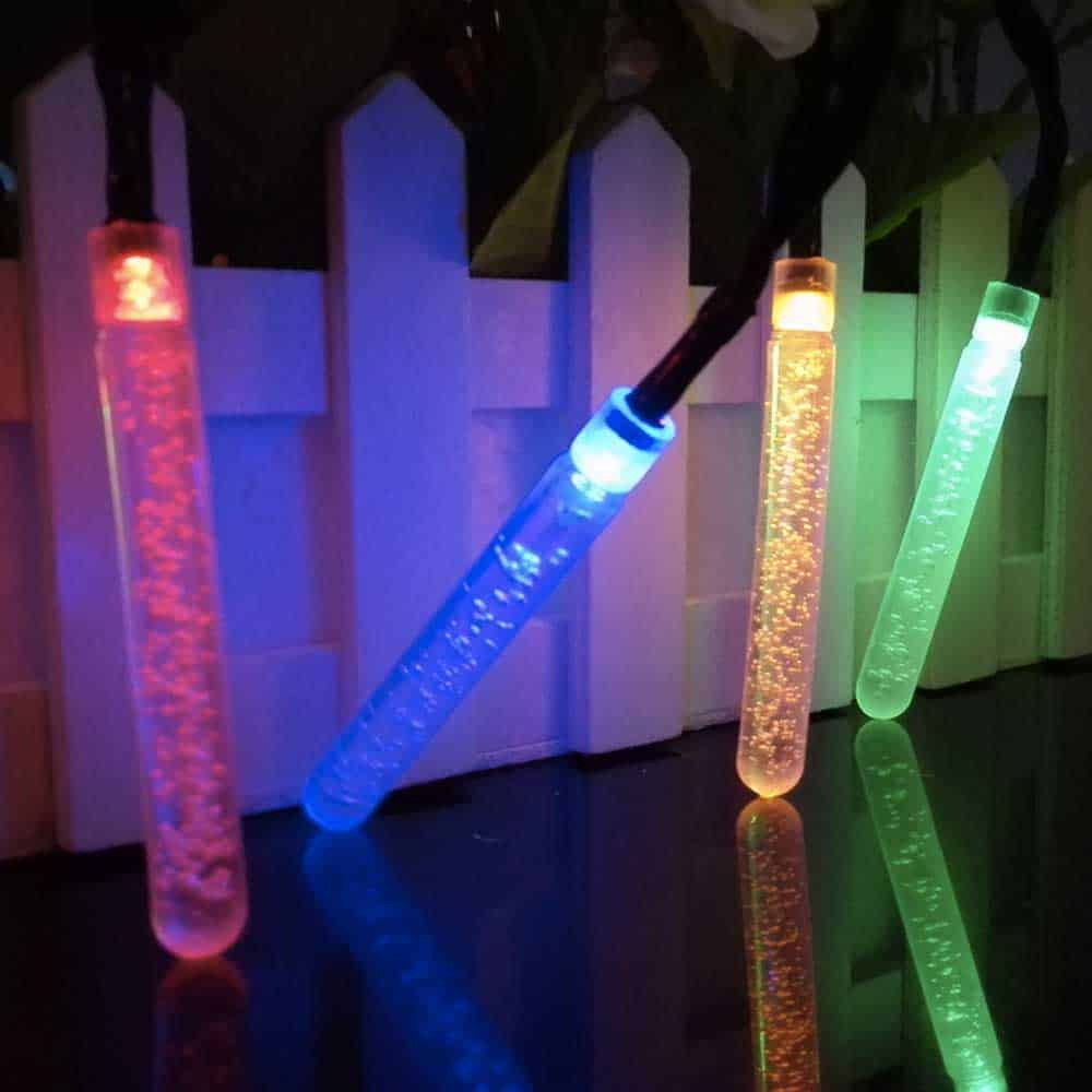 Solar String Lights "Multicolor Bubble Led Tube"