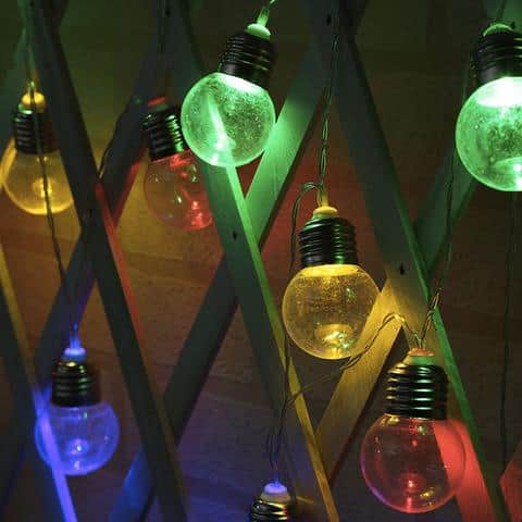 Solar String Lights Clear Led Bulbs (10/20/30)