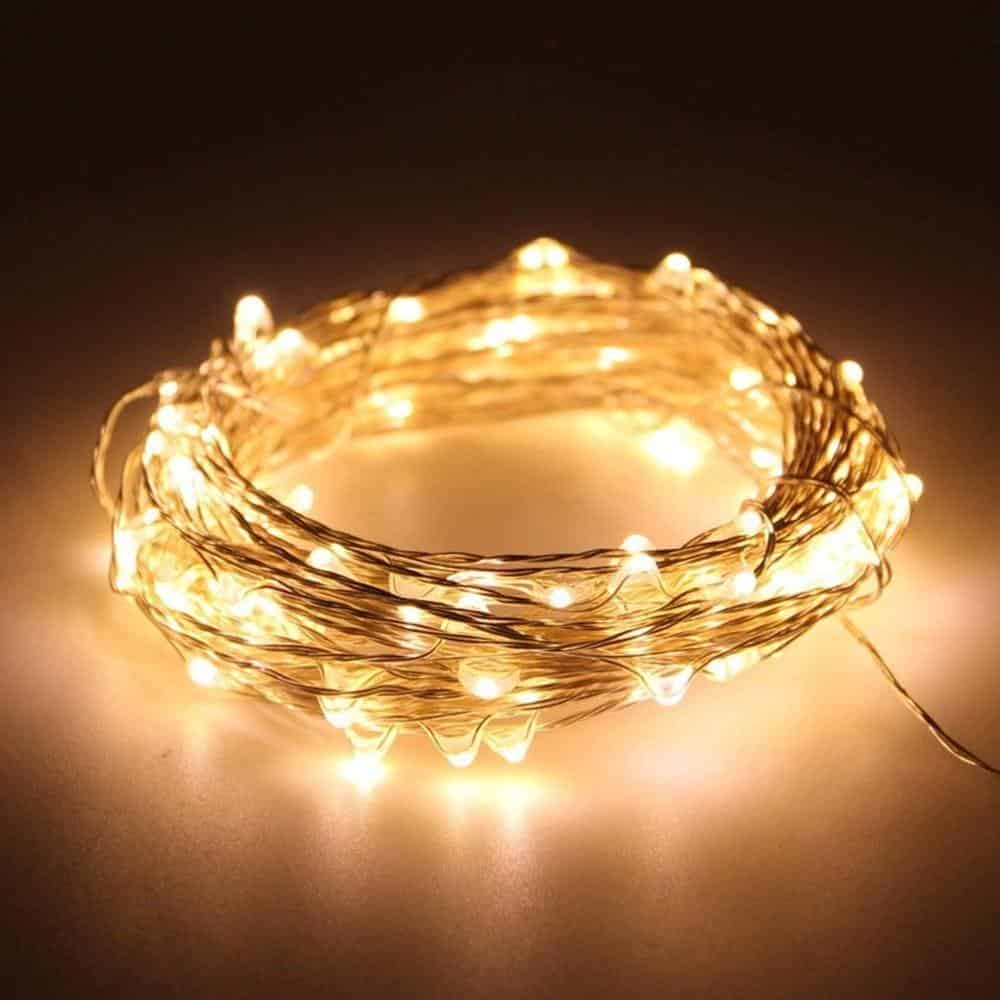 Solar String Lights 200 Led Copper Wire