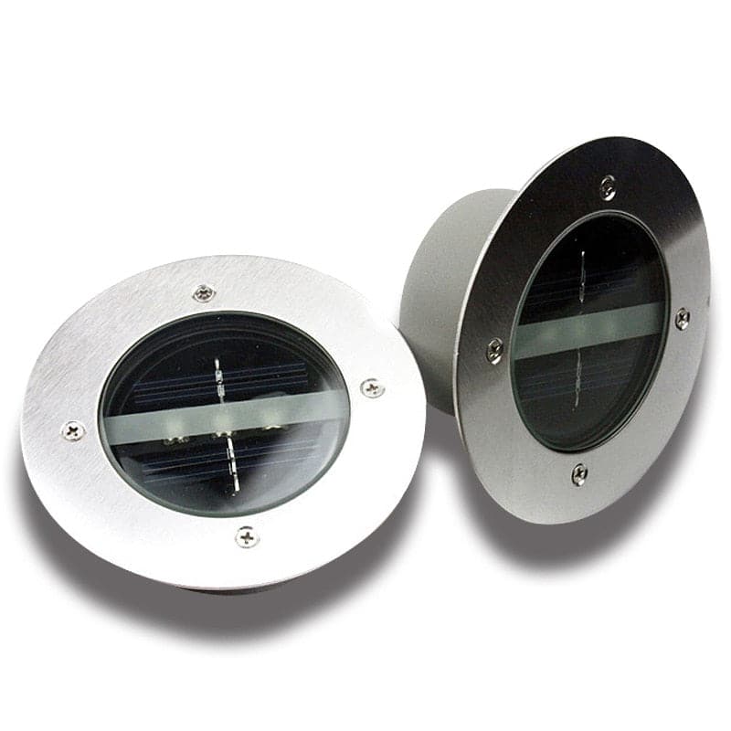 Ground Lights Solar Outdoor To Bury (Stainless Steel)