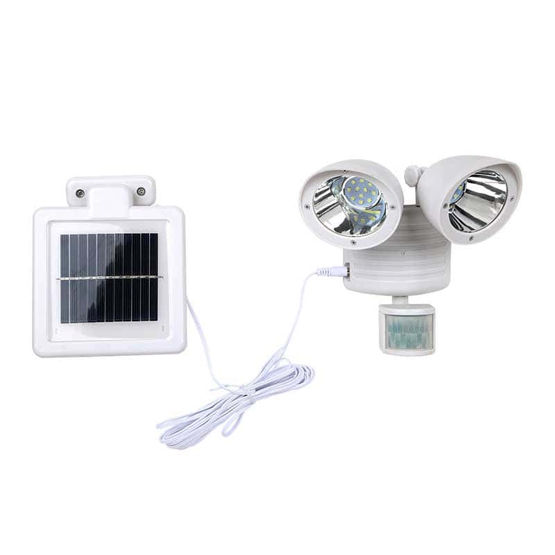 Solar Light Garden "White Double Projector"