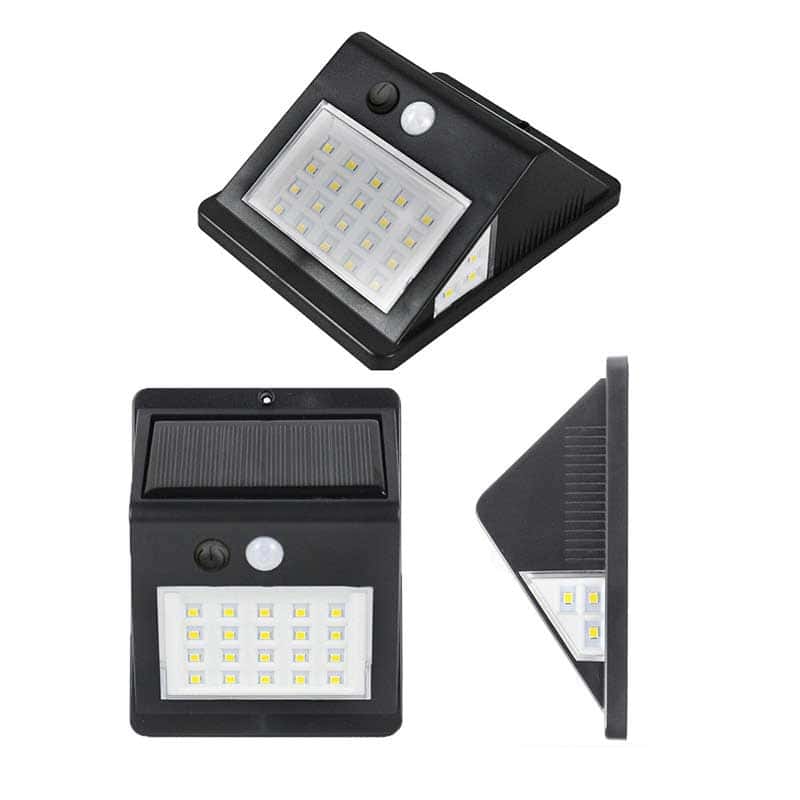 Wall Solar Lights 46 Led Black