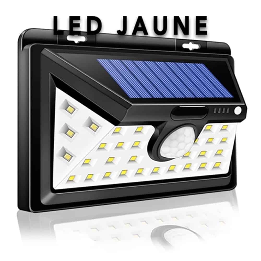 Solar Wall Lights Black Led Yellow