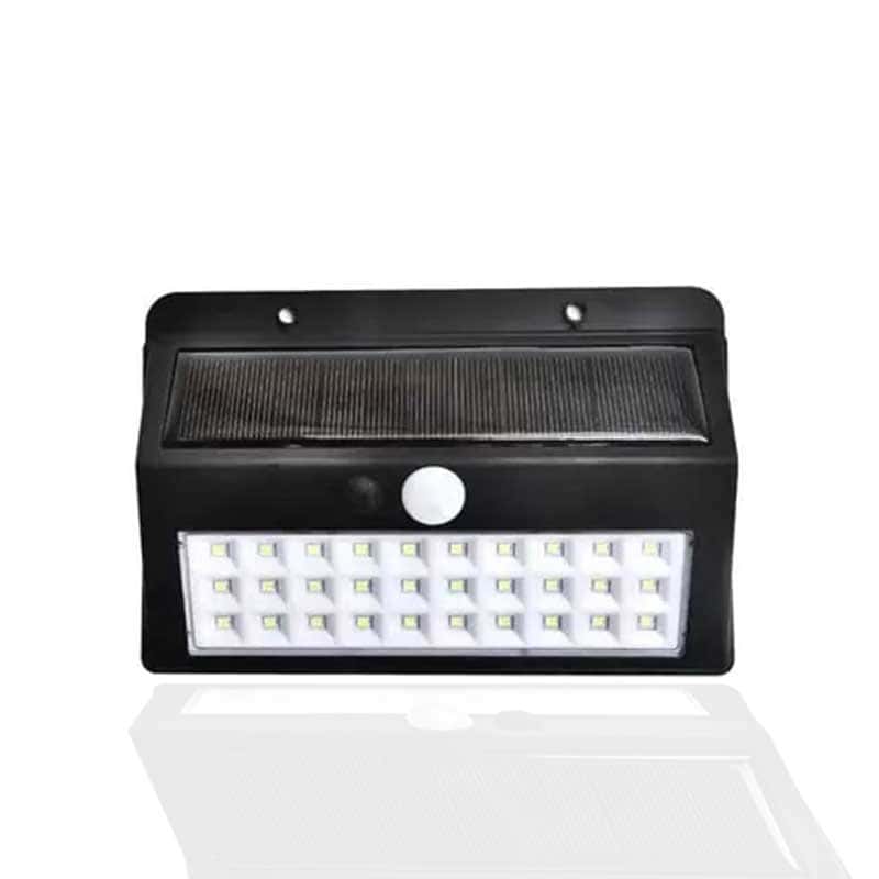Solar Exterior Lights Wall Garden 30 Led Black