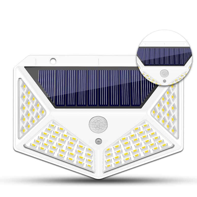Solar Wall Lights White 100 Led