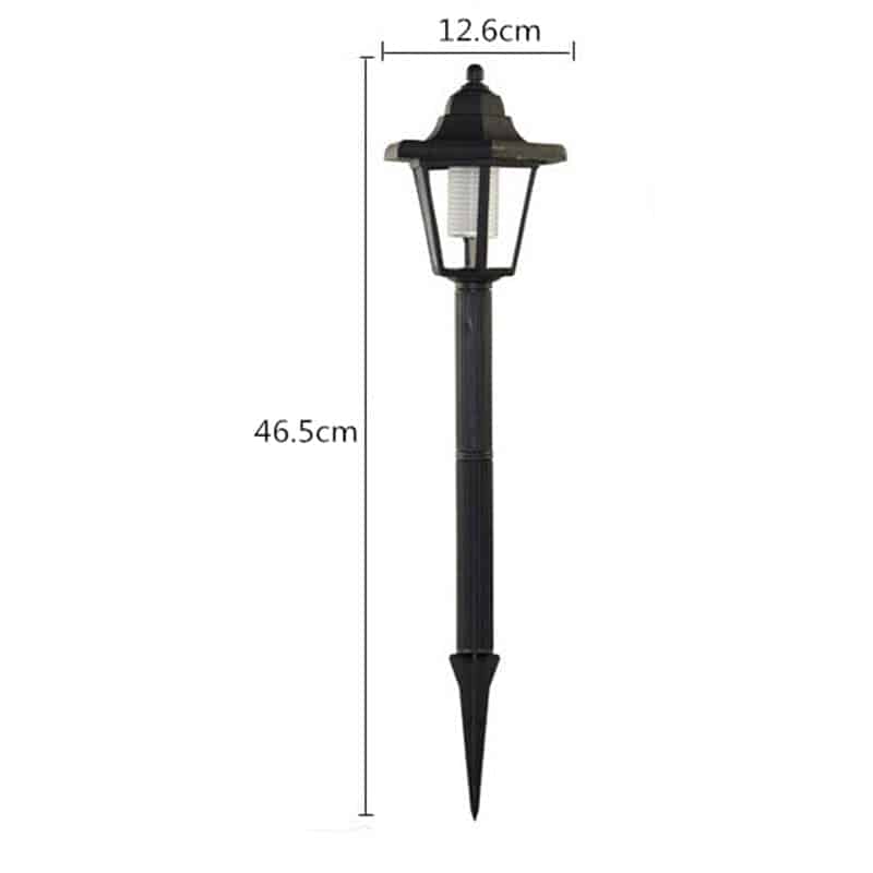 Outdoor Stake Solar Lights "Pointy Hat Beacon" Black (2Pcs)