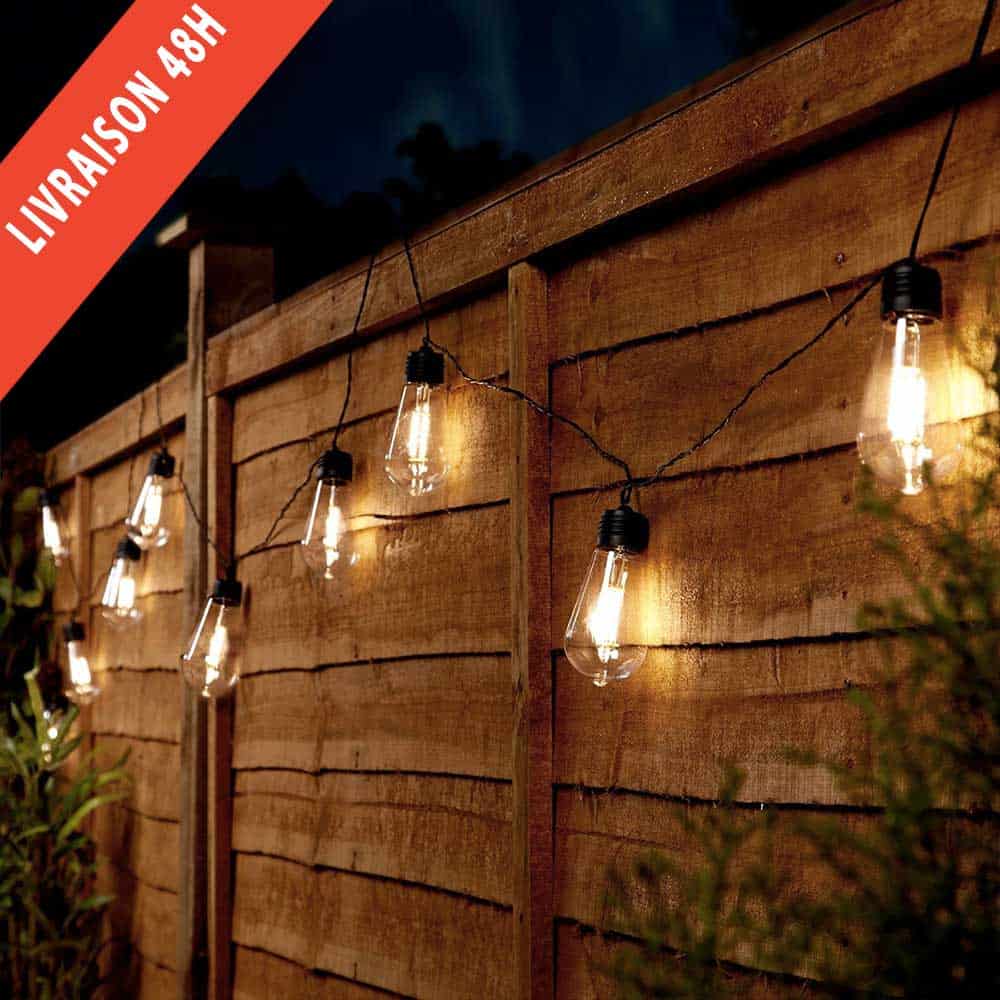 Solar String Lights Outdoor 10 Led Tulip Bulb
