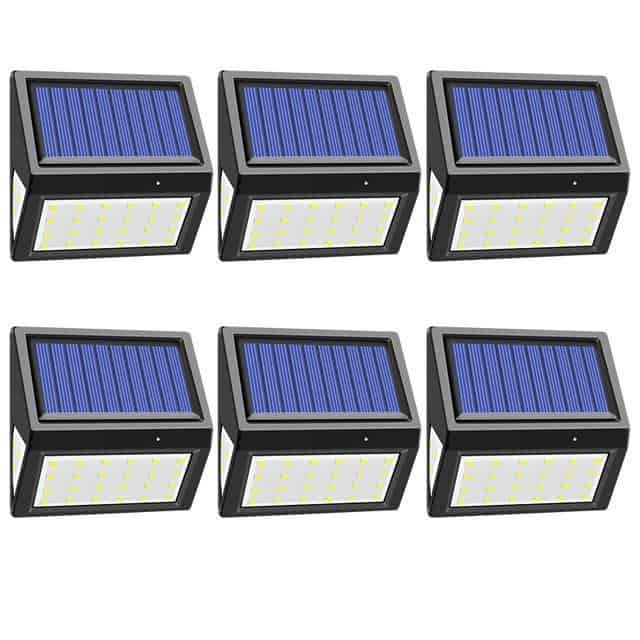 Solar Wall Lights Outdoor 30 Led (1/2/4/6 Pcs)