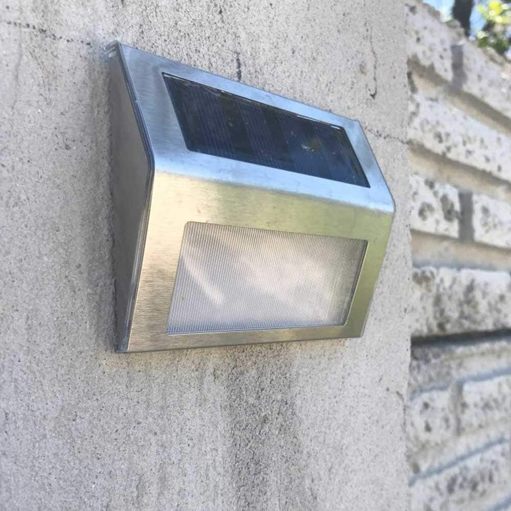 Solar Wall Lights Stainless Steel Lamp
