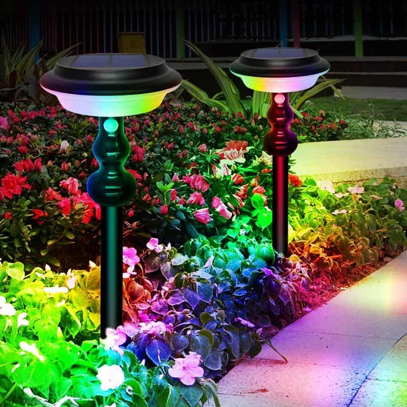 Solar Path Lights Outdoor "Changing Lamp 2In1" 54 Led