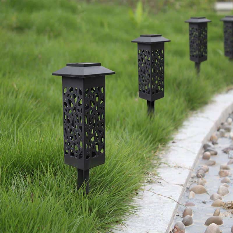 Solar Outdoor Path Lights "Black Luminous Hat"