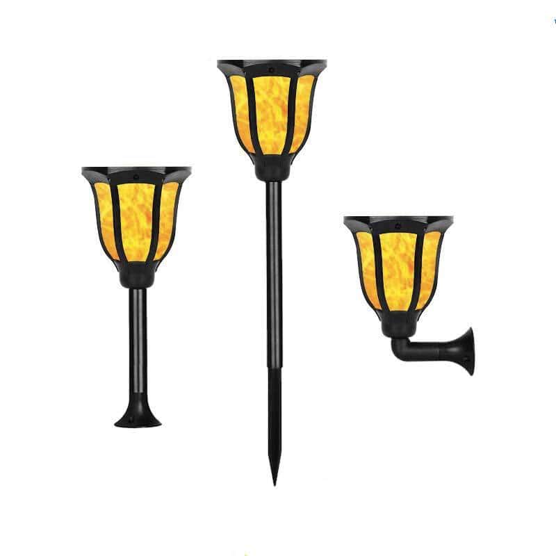 Outdoor Solar Light "Retro Flame In 3 Styles" (2Pcs)