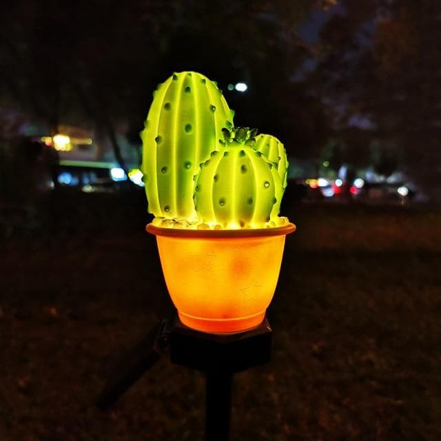 Decorative Solar Garden Lights Garden "Luminous Cactus"