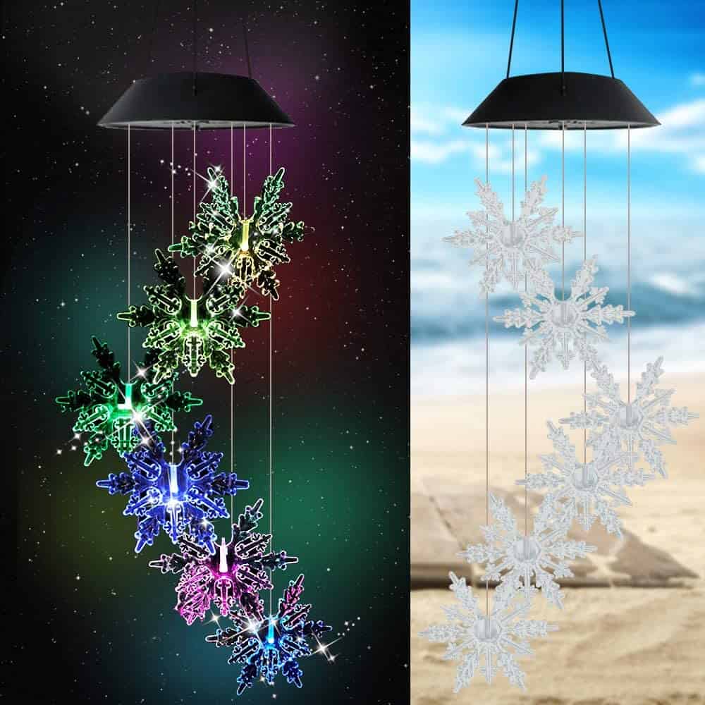 Solar Wind Chimes Snowflakes