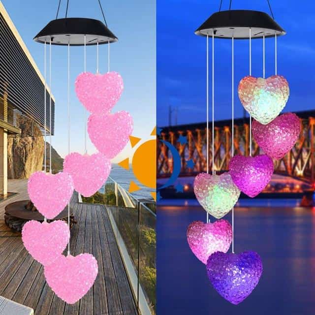 Solar Wind Chimes The 6 Pink Hearts
