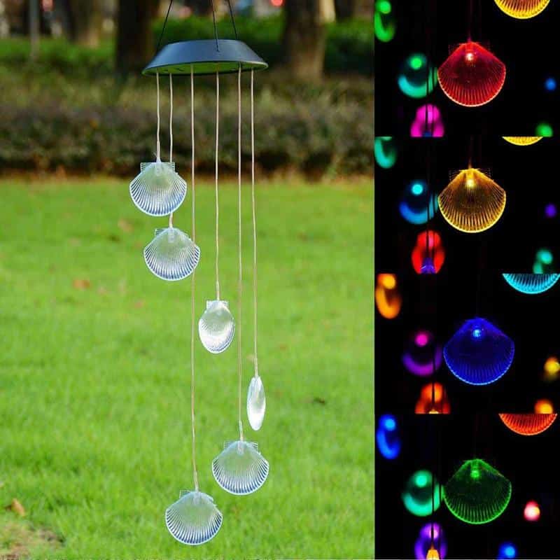 Solar Wind Chimes Multicolor Shell