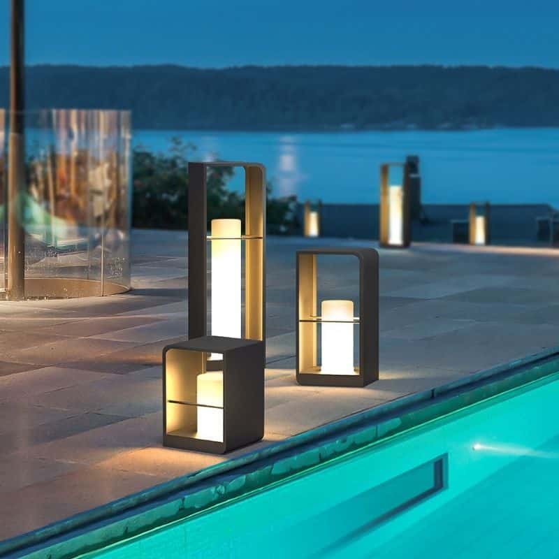 Solar Outdoor Lights Design Luxury Outdoor Led Cylinder