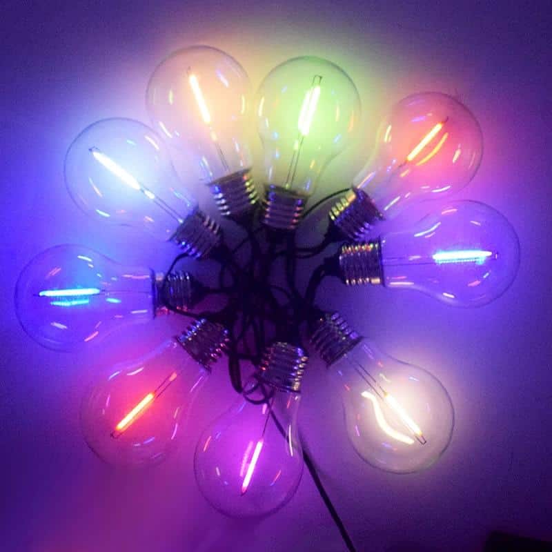 Solar String Lights Garden 10 Multicolor Led Bulb