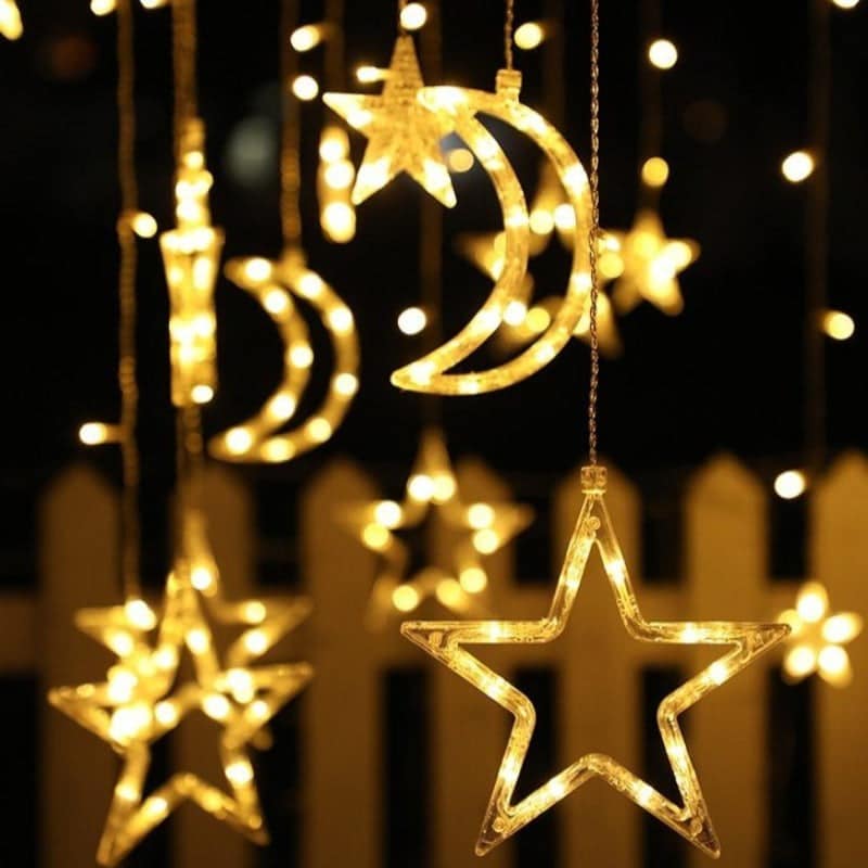 Solar String Lights Terrace Lunar Star (3.5M)