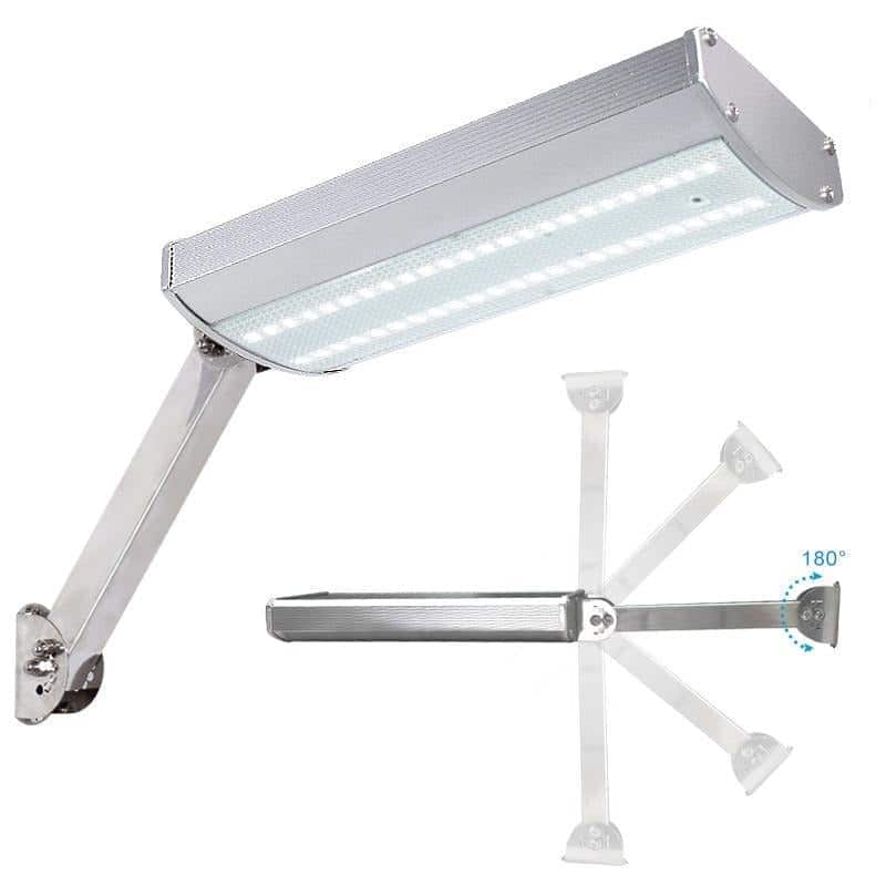 Solar Lamp Post Mini Wall 800 Lumens In Alu