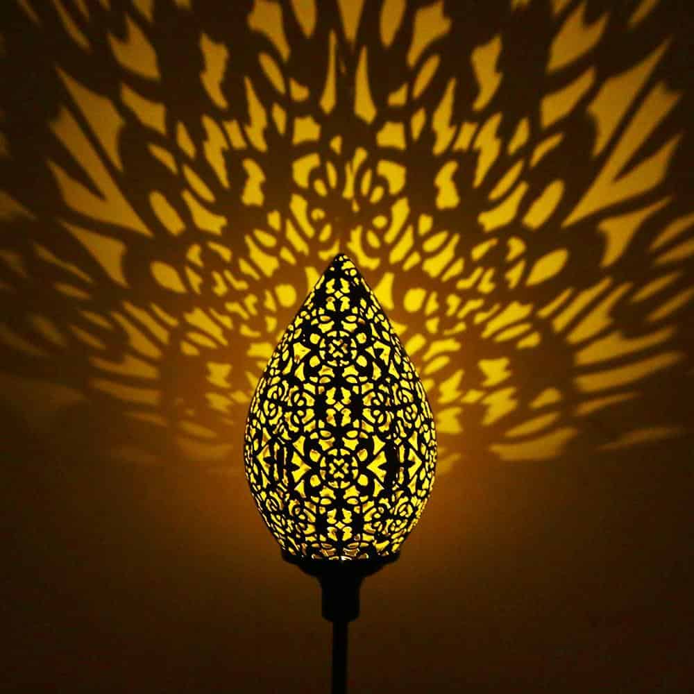 Solar Garden Lights Luminous Water Drop Stake"