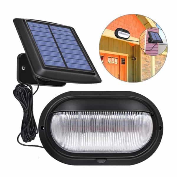 Solar Light Garden Black Wall 10 Led