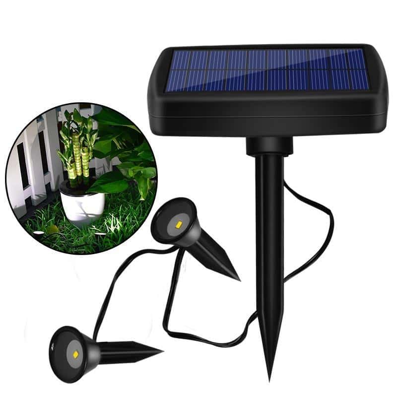 Solar Light Powerful Garden Light For Plants (2 Led Spot)