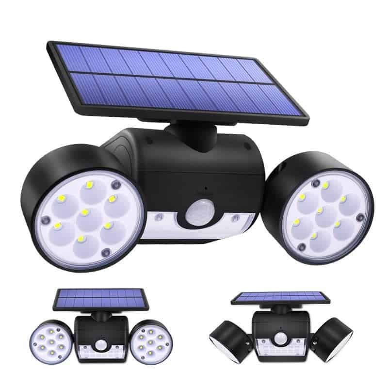 Solar Light Garden Double Spot With Detector (30Led)