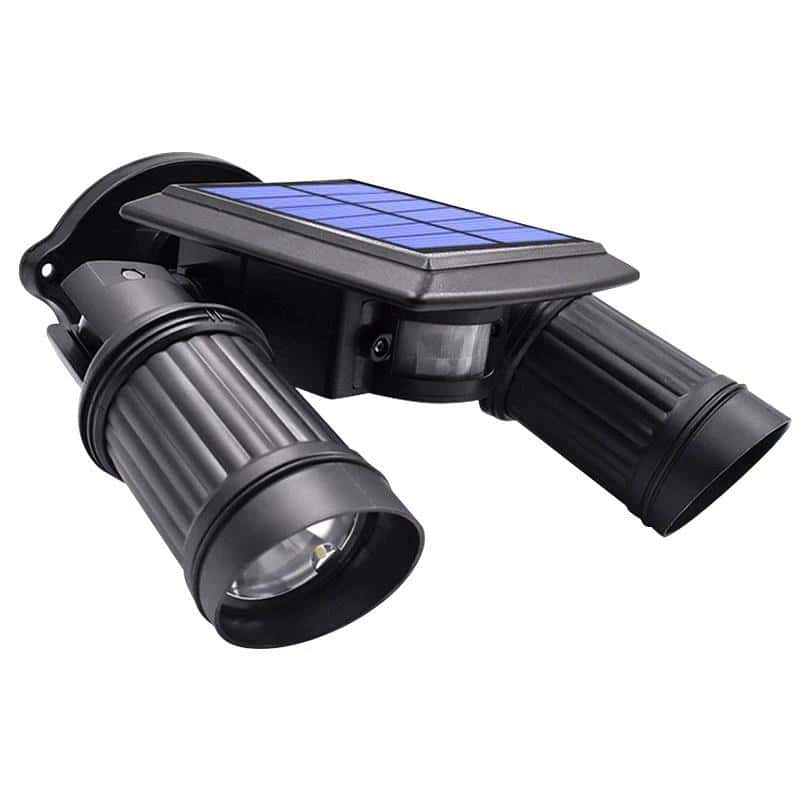 Solar Light Garden "Double Black Led Spot"