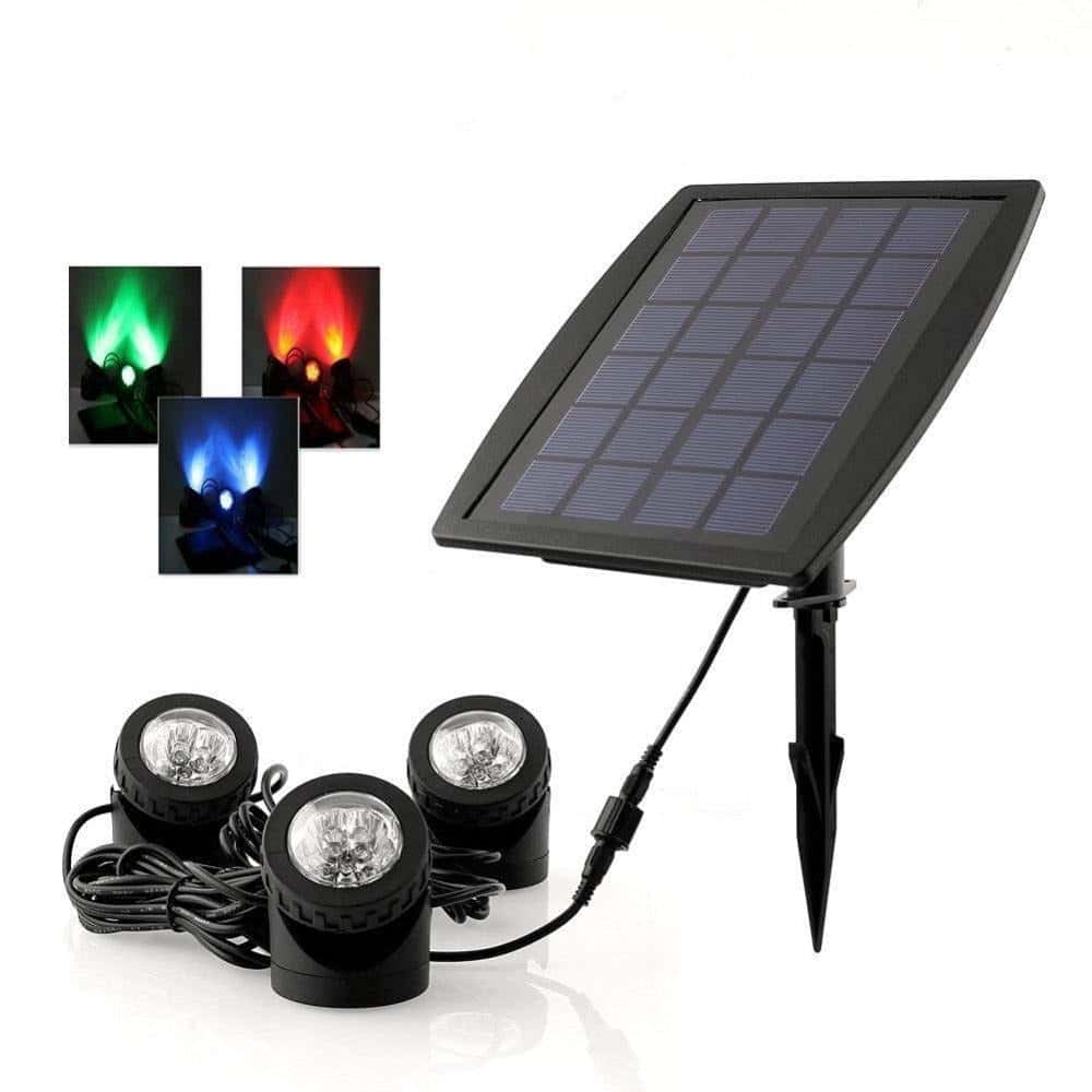 Solar Light Powerful Garden Light For Plants (3 Spot 18Led)