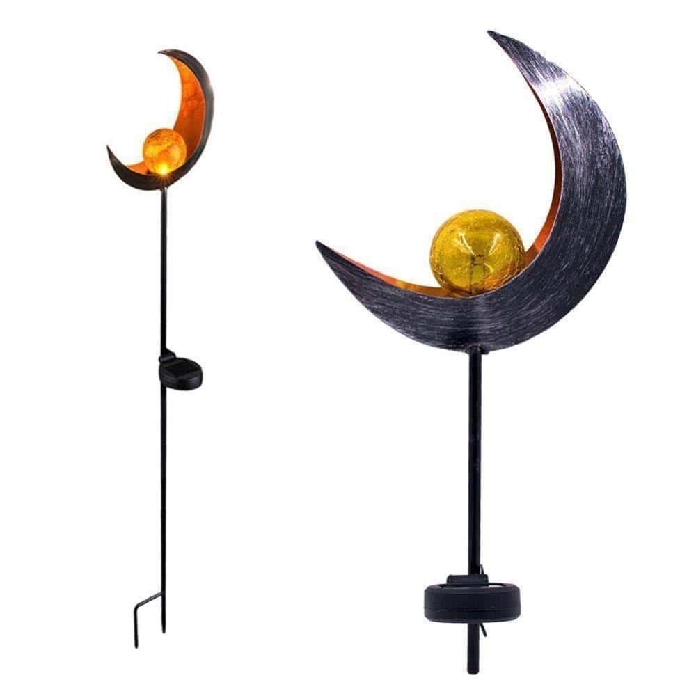 Solar Stake Lights Garden Crescent Moon