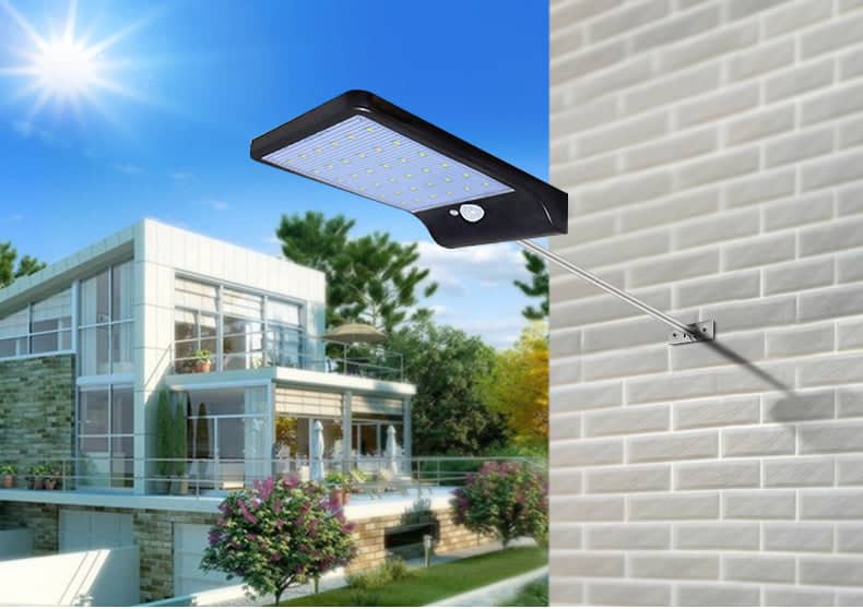 Solar Lamp Post Black Or White 500 Lumens