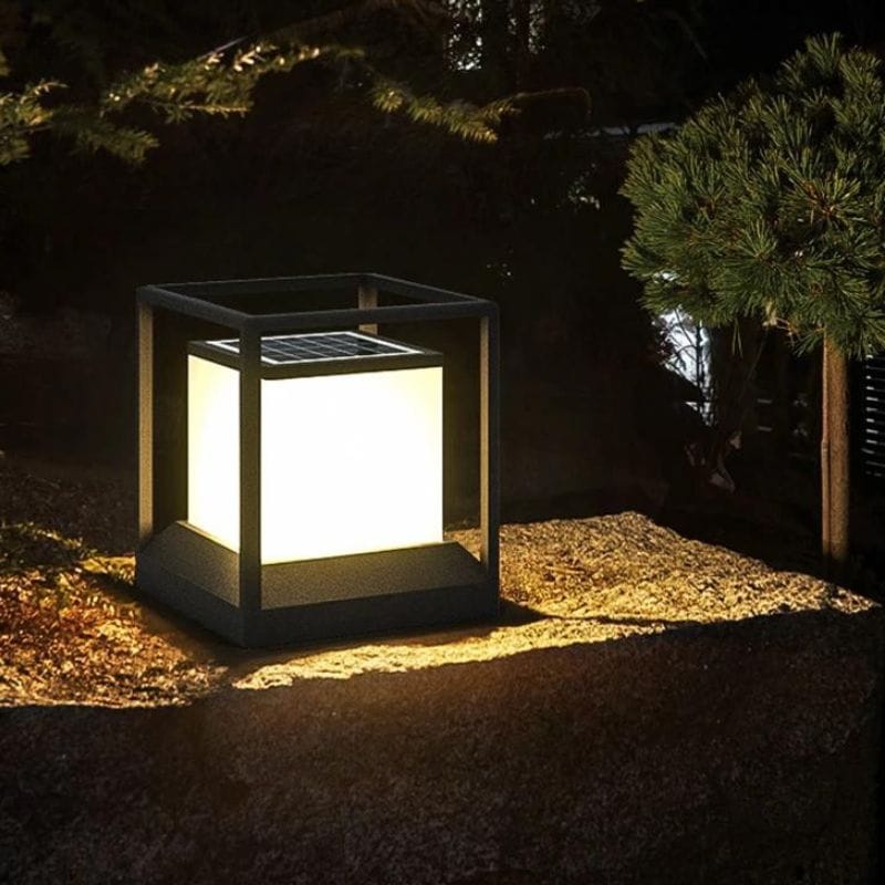 Solar Light Design Column Cube