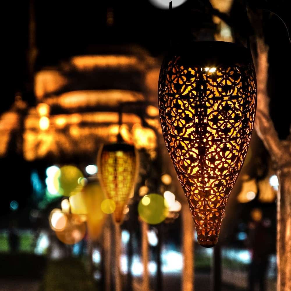 Solar Lantern Lights Luminous Funnel