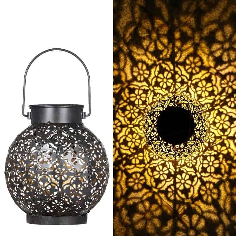 Solar Exterior Lanterns Iron Terrace Ball