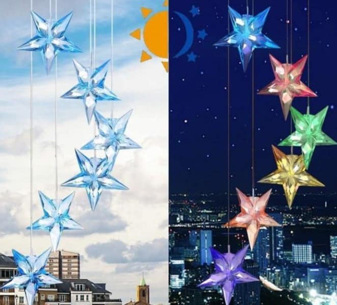 Solar Wind Chime Six Stars