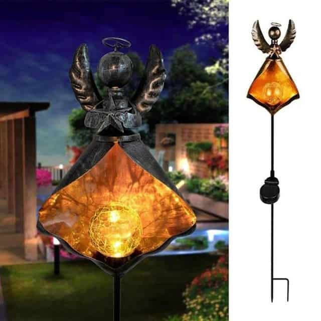 Stake Lights Solar Garden "Fire Angel"