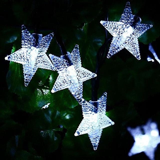 Solar String Lights White Star