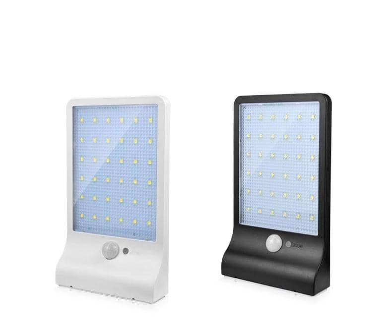 Solar Lamp Post White, Black 500 Lumens