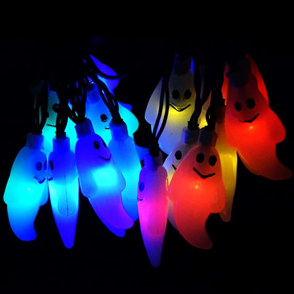 Solar String Lights Halloween Ghost
