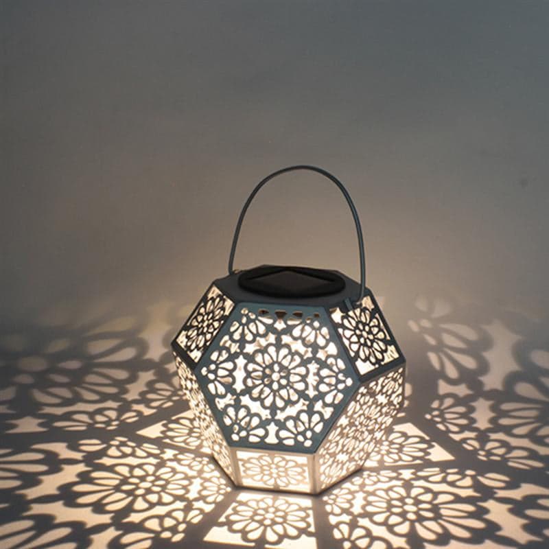 Solar Lanterns White Diamond Moroccan