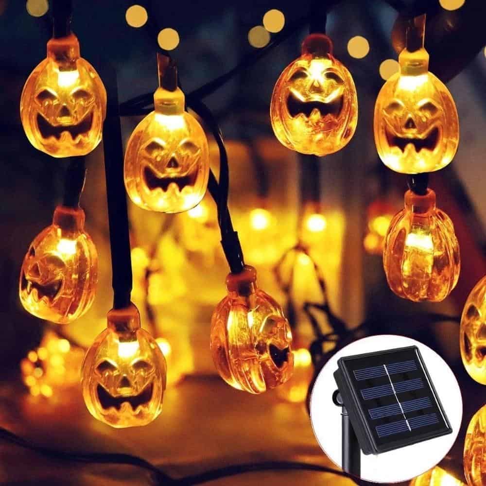 Solar String Lights "Face Pumpkin"